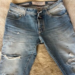 Jacob Cohen Slim Fit Size 31 Distressed Jeans